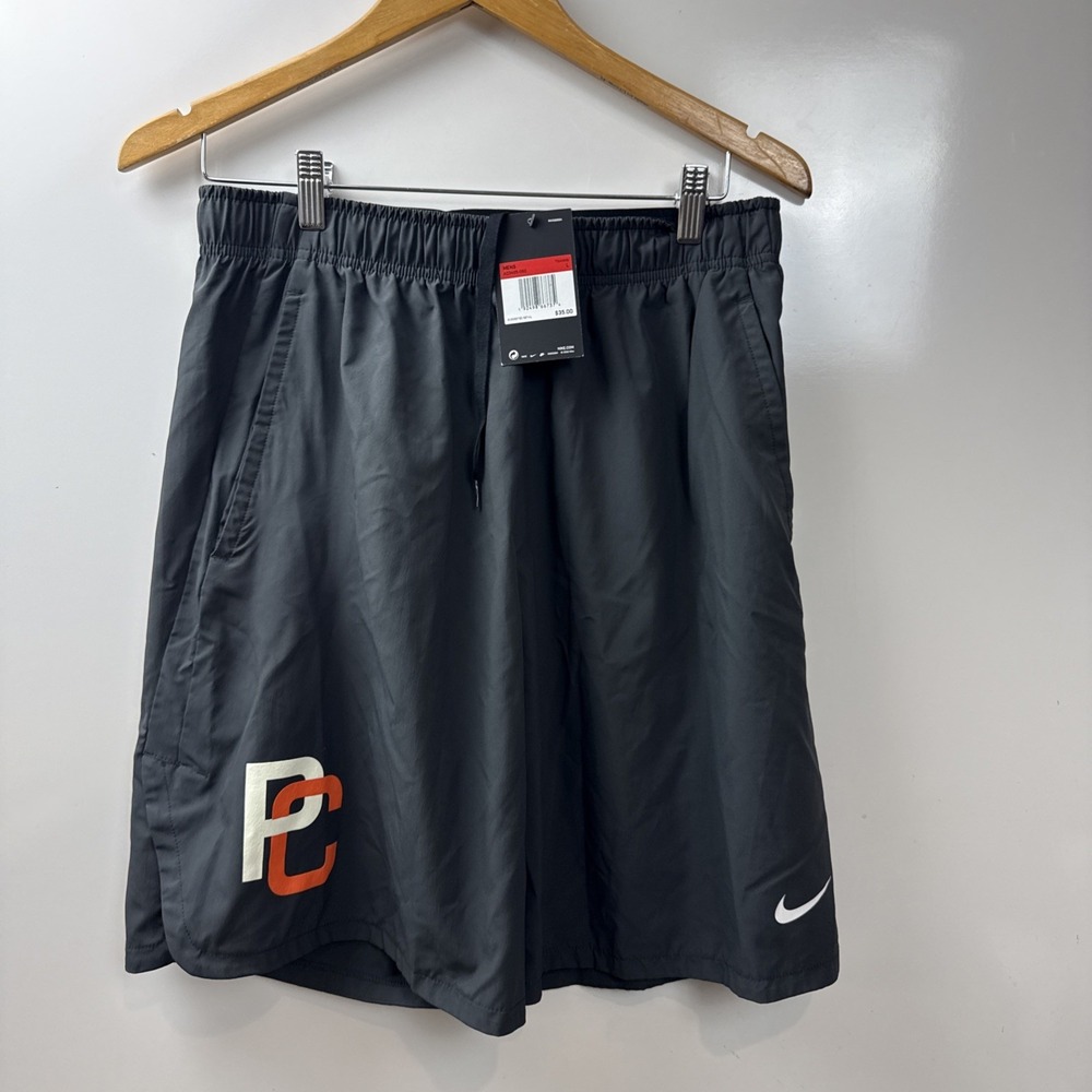 AQ3495-060 Nike Flex Training Mens Lightweight Woven Short Pockets Gray PC Logo